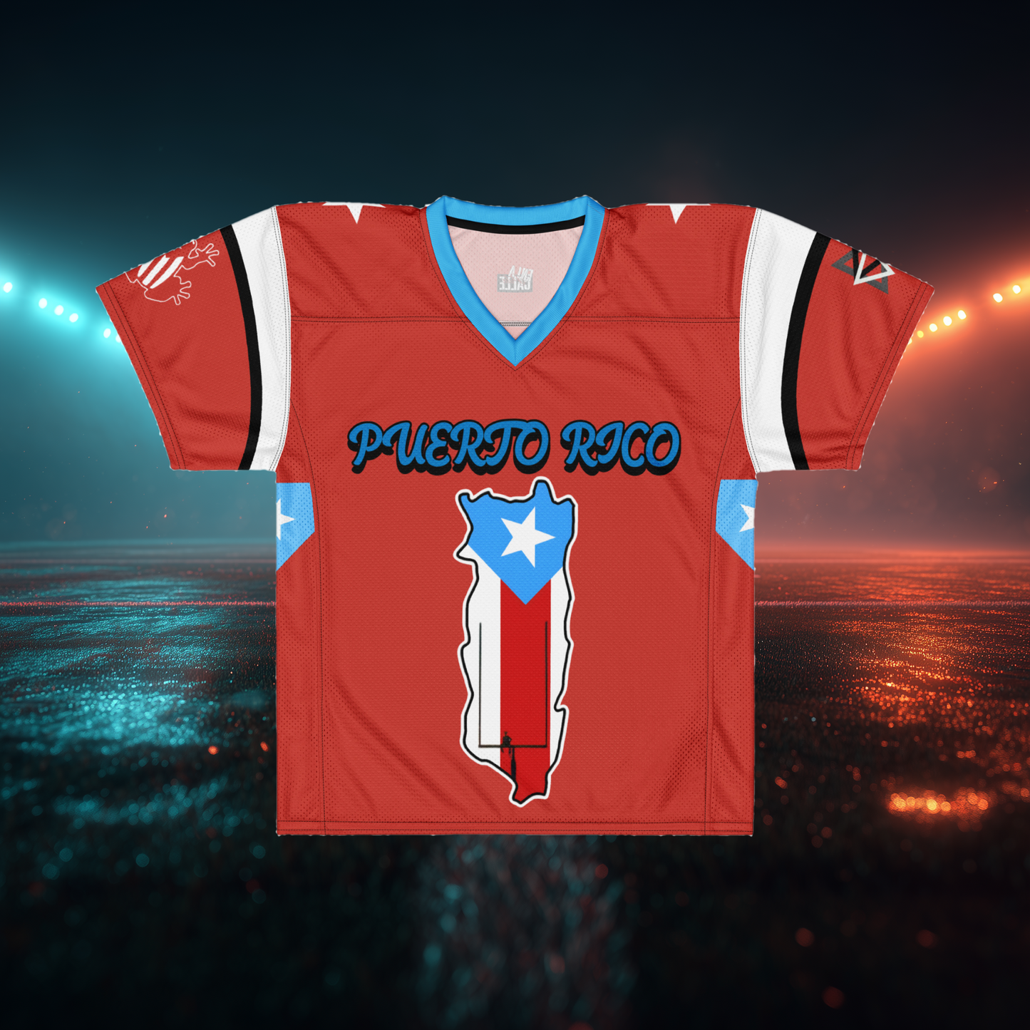 Puerto Rico x Bad Bunny Inspired Football American Football Jersey