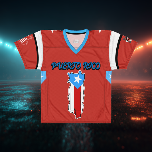 Puerto Rico x Bad Bunny Inspired Football American Football Jersey