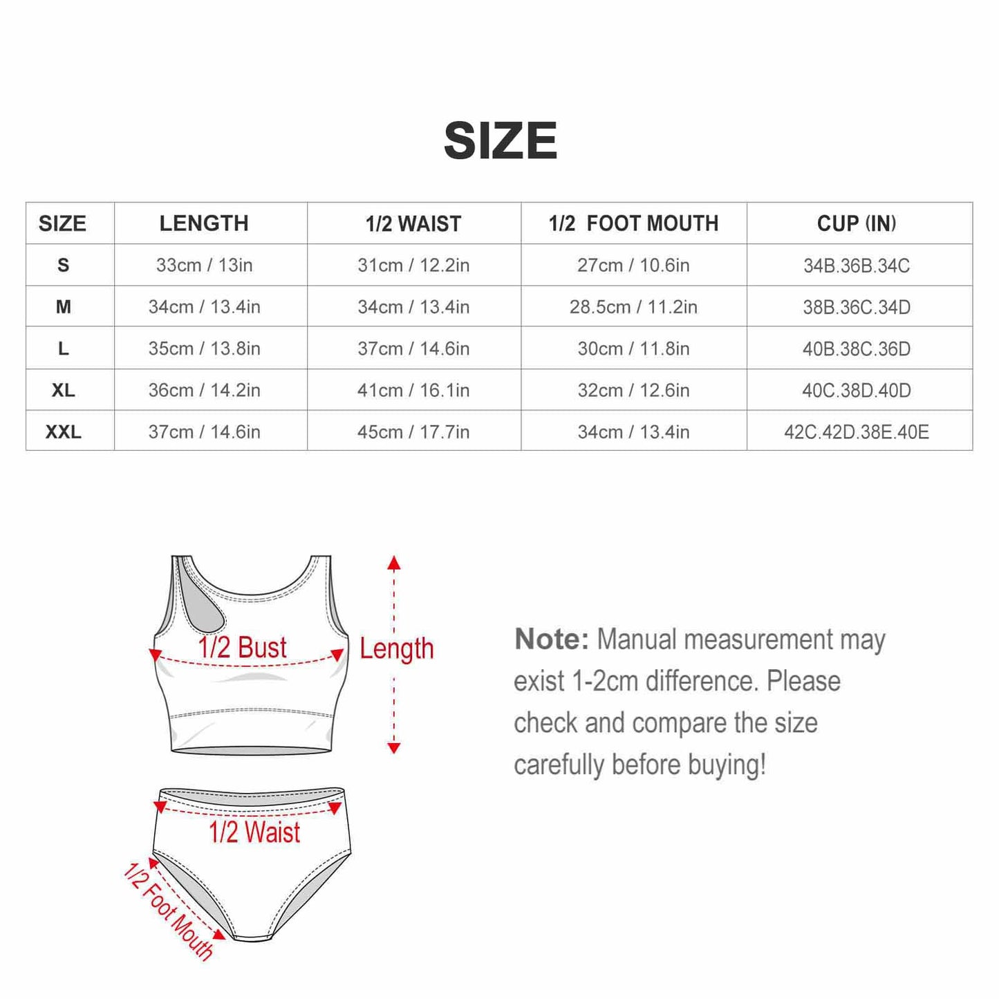 Deadly Sin Two-piece Swimsuit Two-Piece for Woman