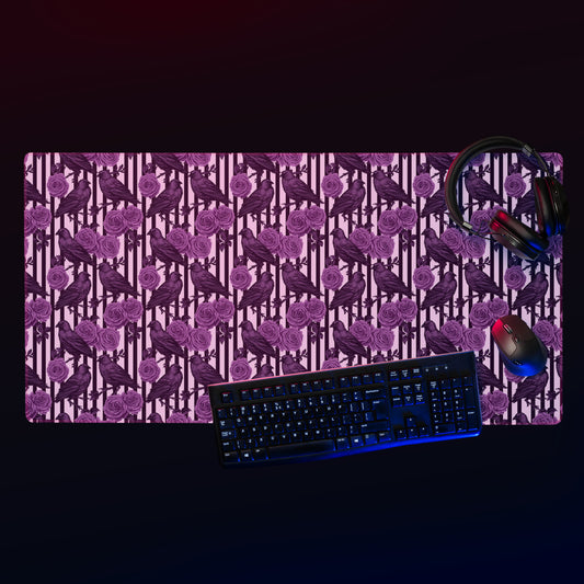 The Raven Gaming Mouse Pad, Large Keyboard Pad, Mouse Pad for Keyboard with Anti-Slip Rubber Base, Extended Desk Pad XL Keyboard Pad Mouse Mat