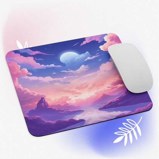 Sky Small Mousepad for Desktops, Non-Slip Rubber Base, Waterproof Mouse Mat, Mini Mouse Pad for Women Kids Men, Gaming Mouse Mat for Computer Laptop Home Office