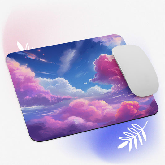 Clouds Small Mousepad for Desktops, Non-Slip Rubber Base, Waterproof Mouse Mat, Mini Mouse Pad for Women Kids Men, Gaming Mouse Mat for Computer Laptop Home Office
