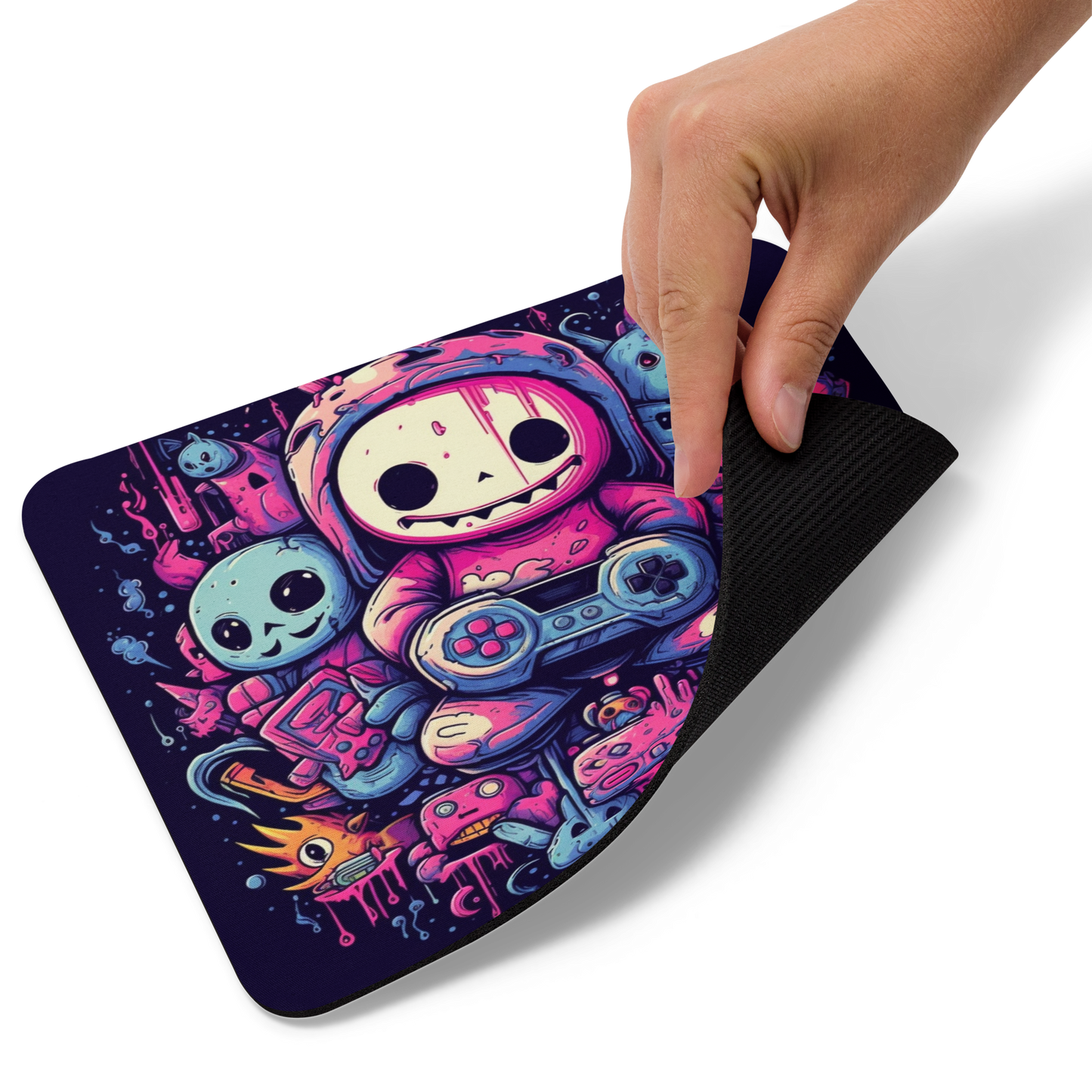 Wanna Play? Small Mousepad for Desktops, Non-Slip Rubber Base, Waterproof Mouse Mat, Mini Mouse Pad for Women Kids Men, Gaming Mouse Mat for Computer Laptop Home Office