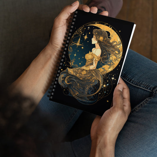 Starry Goddess Collection Spiral notebook