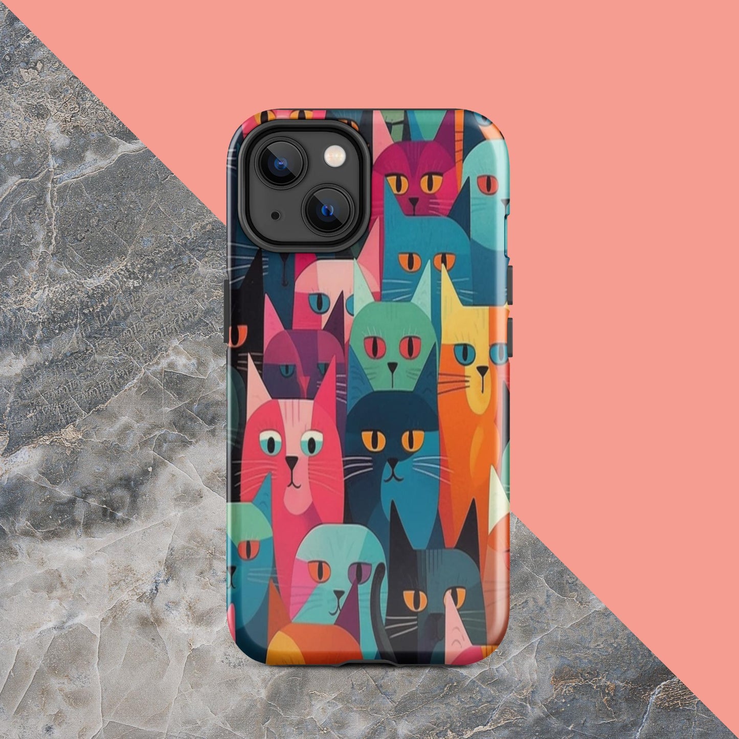 Cat Lady Tough Case, Shockproof Phone Case,Cool Designed Phone Cases, Pocket-friendly