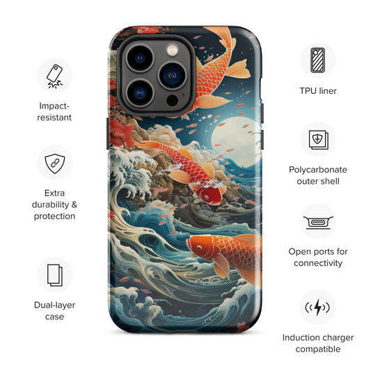 Koi Tough Case, Shockproof Phone Case,Cool Designed Phone Cases, Pocket-friendly