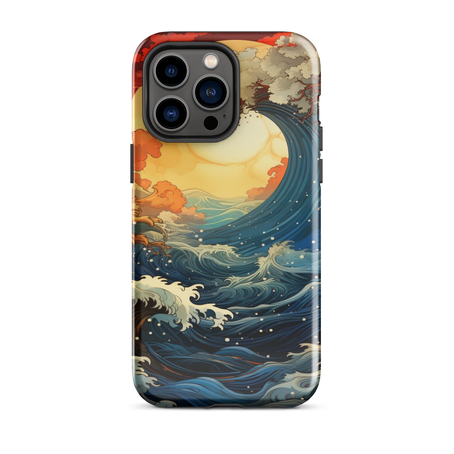 Ocean Tide Tough Case, Shockproof Phone Case,Cool Designed Phone Cases, Pocket-friendly