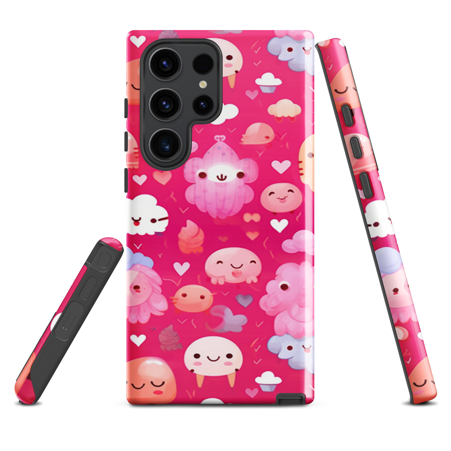 Pink and Fluffy Tough Case, Shockproof Phone Case,Cool Designed Phone Cases, Pocket-friendly
