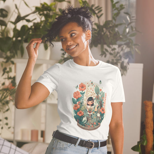 Flower Girl Graphic T-Shirt, Premium Graphic Tees, Cool Design T Shirts,  Streetwear Casual Summer Tops T-Shirt Unisex