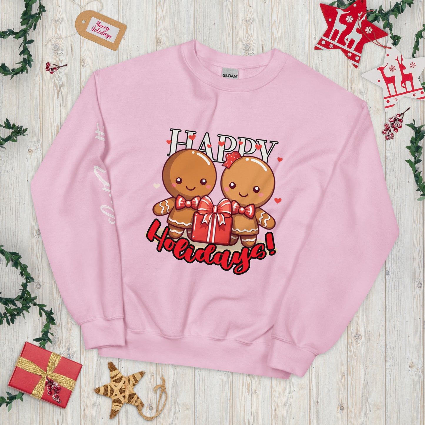 Loving Ginger Couple Unisex Sweatshirt, Christmas Theme Kawaii Sweatshirt