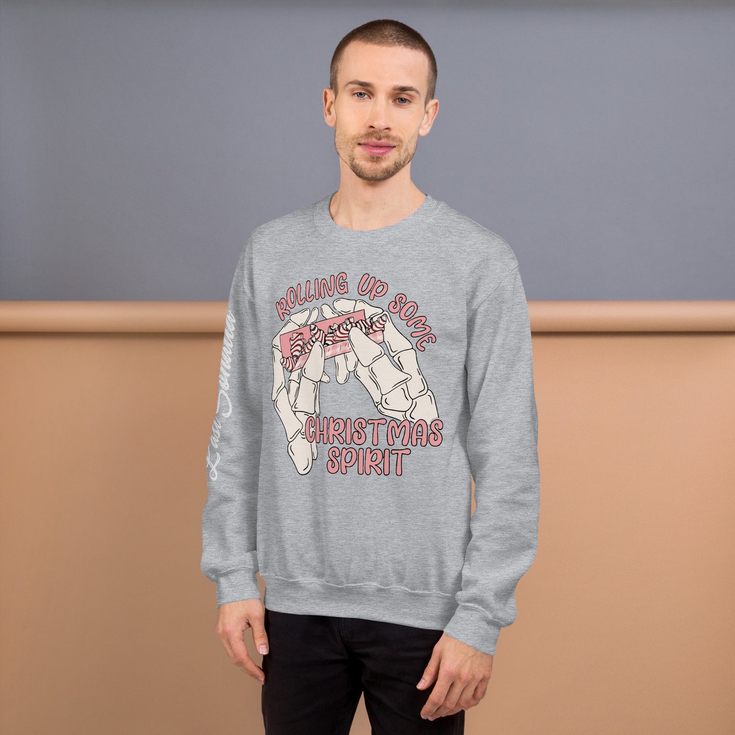 Rolling Up Some Christmas Spirit Unisex Sweatshirt