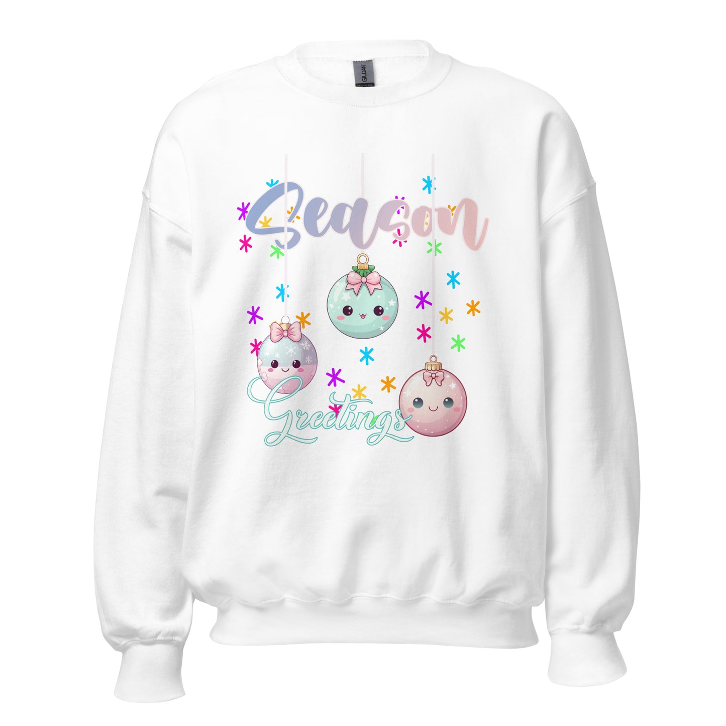 Kawaii Christmas Ornaments Unisex Sweatshirt