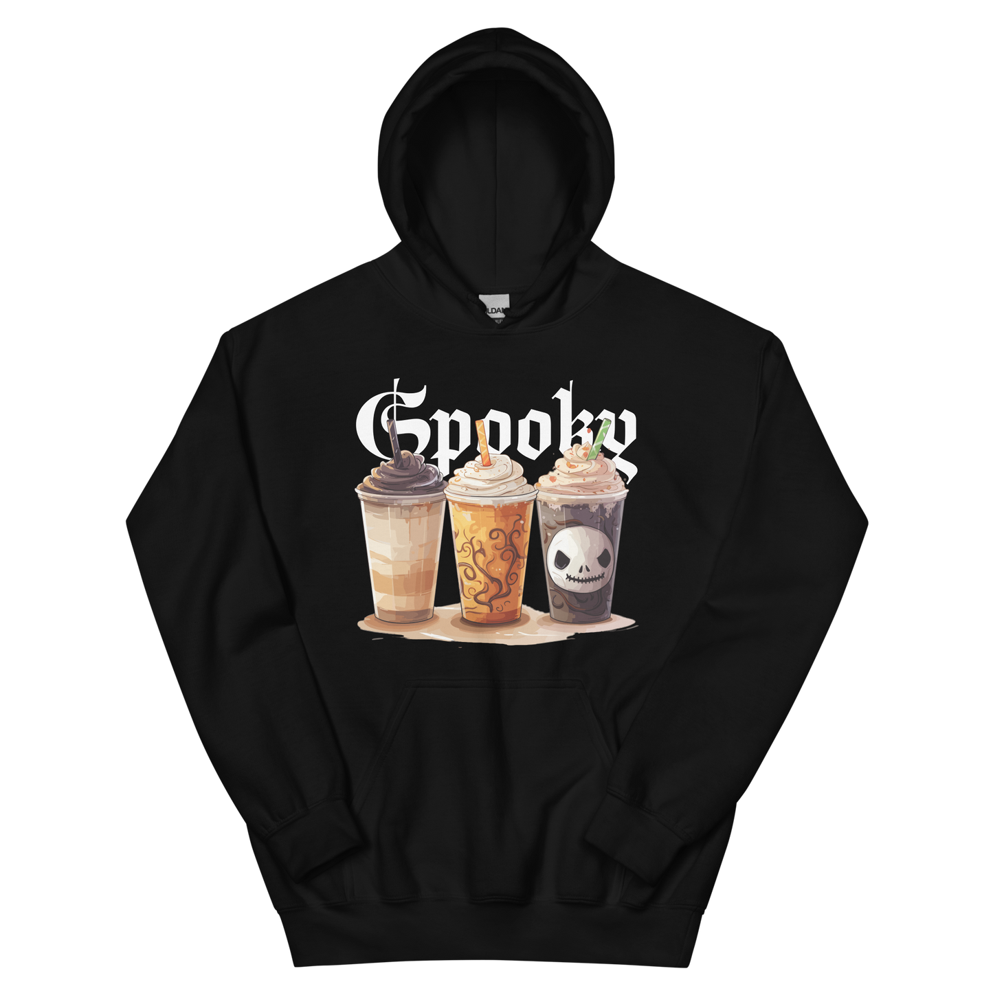 Spooky Drinks Unisex Hoodie, Casual Adult Hoodies Sweatshirt for Men Women, Comfortable Fabric, Pullover with Pockets Unisex