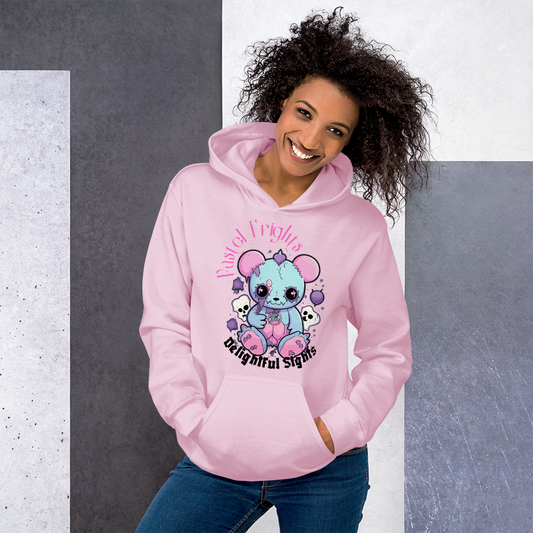 Pastel Frights, Delightful Sights Unisex Hoodie, Casual Adult Hoodies Sweatshirt for Men Women, Comfortable Fabric, Pullover with Pockets Unisex