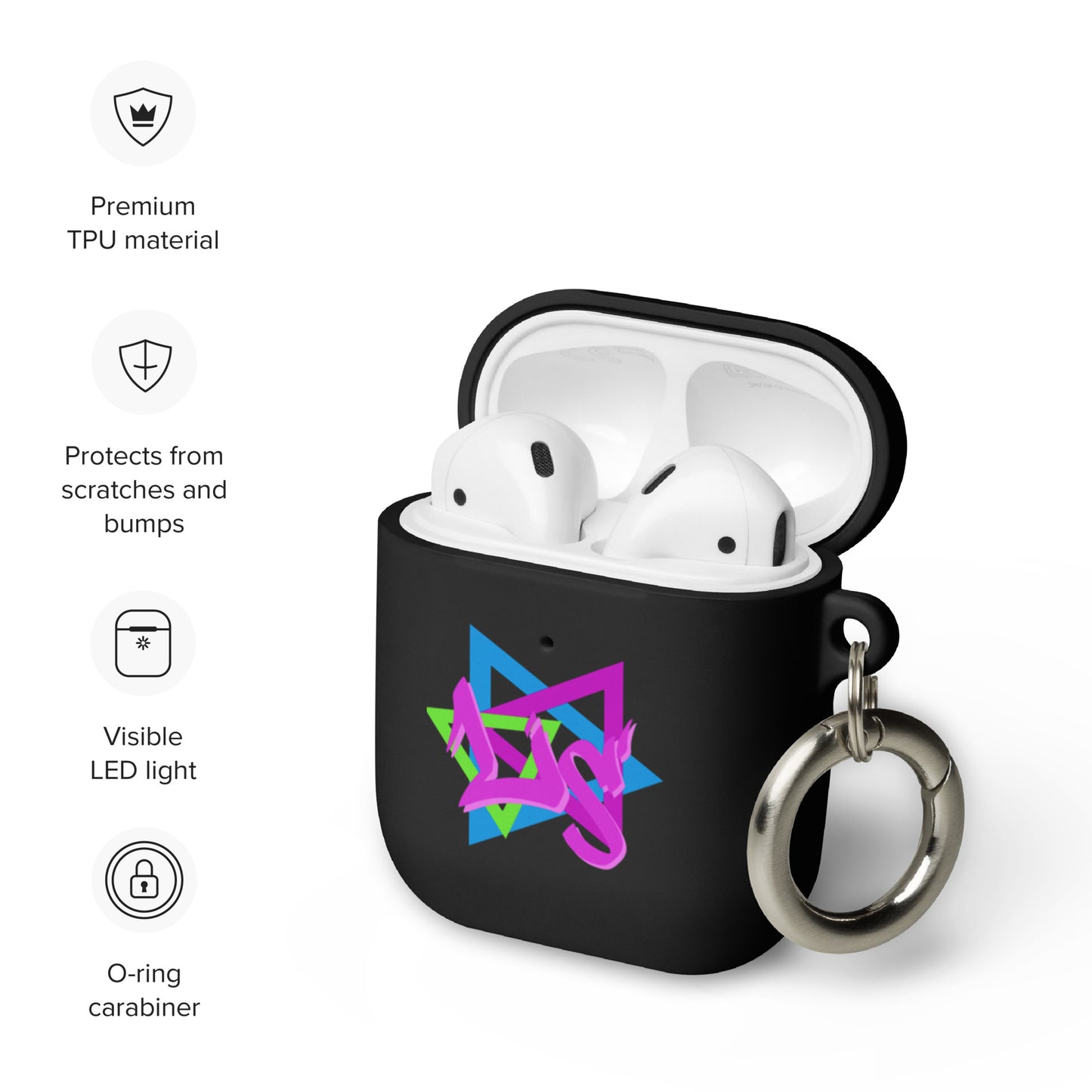 Last Sonatta Logo Airpods Case Cover 1st, 2nd, and 3rd generation AirPods, Protective Case Cover with Keychain Men Women