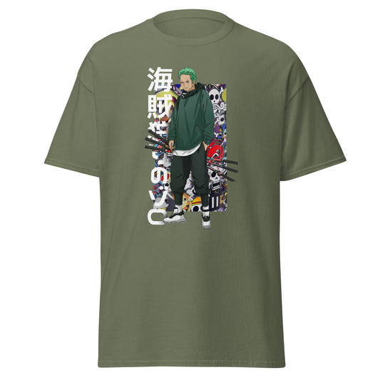 Zoro Graphic T-Shirt, Premium Graphic Tees, Cool Design T Shirts,  Streetwear Casual Summer Tops T-Shirt Unisex
