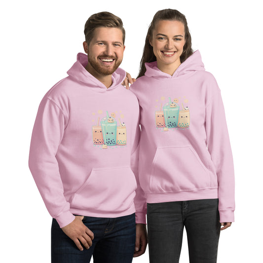 Bubble me tea! Casual Adult Hoodies Sweatshirt for Men Women, Comfortable Fabric, Pullover with Pockets Unisex